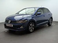 Used VW Polo Match 95 HP (69 kW) 2020 Blue Hatchback