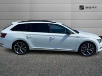 Used Skoda Superb SportLine 150 HP (110 kW) 2019 White Estate