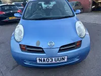 Used Nissan Micra 87 HP (63 kW) 2003 Blue Hatchback