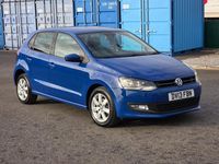 Used VW Polo Match 75 HP (55 kW) 2013 Blue Hatchback