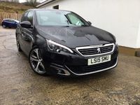 Used Peugeot 308 GT-line 115 HP (84 kW) 2015 Black Hatchback