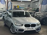 Used BMW 118 Sport Line 136 HP (100 kW) 2016 Silver Hatchback