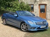 Used Mercedes E220 2011 Blue Cabriolet