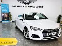 Begagnad Audi A5 Cabriolet Sport 190 HK (139 kW) 2019 Vit Cab