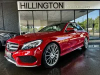 Used Mercedes C220 AMG Line Premium Plus 2016 Red Sedan