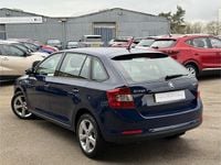 Used Skoda Rapid SE 110 HP (80 kW) 2016 Blue Hatchback