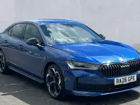 New Skoda Superb SportLine 150 HP (110 kW) 2026 Cobalt blue metallic Hatchback