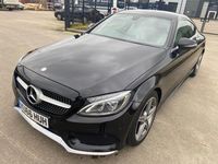 Used Mercedes C220 AMG line 170 HP (125 kW) 2016 Black Coupe