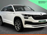 Used Skoda Kodiaq SportLine 150 HP (110 kW) 2022 Moon white metallic SUV