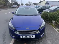 Used Ford Focus Zetec 125 HP (91 kW) 2015 Blue Hatchback