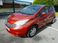 Używany Nissan Note Acenta 98 KM (72 kW) 2013 Czerwony Hatchback