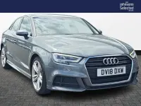 Used Audi A3 S-Line 150 HP (110 kW) 2018 Grey Sedan