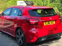 Used Mercedes A200 AMG Line Premium 134 HP (98 kW) 2016 Red Hatchback