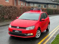 Used VW Polo SE 60 HP (44 kW) 2015 Red Hatchback