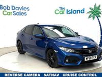 Begagnad Honda Civic SR 126 HK (92 kW) 2019 Blå Halvkombi