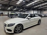 Used Mercedes C220 AMG line 170 HP (125 kW) 2018 White Cabriolet