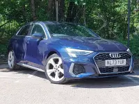 Used Audi A3 S-Line 110 HP (80 kW) 2023 Blue Sedan