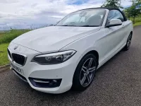 Used BMW 218 Sport Line 2017 White Cabriolet