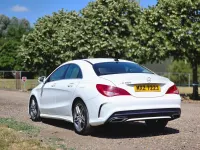 Used Mercedes CLA200 AMG line 156 HP (114 kW) 2018 White Coupe
