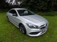 Used Mercedes CLA200 AMG line 156 HP (114 kW) 2018 Silver Sedan
