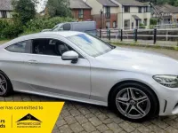 Used Mercedes C200 AMG line 184 HP (135 kW) 2019 Silver Coupe