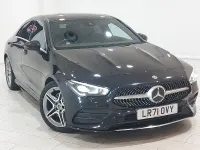 Used Mercedes CLA200 AMG line 163 HP (119 kW) 2021 Black Coupe