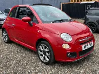 Used Fiat 500C S 69 HP (50 kW) 2015 Red Cabriolet