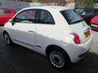 Used Fiat 500 Lounge 69 HP (50 kW) 2014 White Hatchback