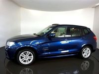 used BMW X3 2.0 XDRIVE20D M SPORT 5d-2 FORMER KEEPERS FINISHED IN DEEP SEA BLUE WITH OY