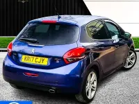 Used Peugeot 208 GT-line 100 HP (73 kW) 2017 Blue Hatchback