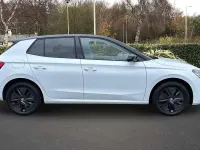 Used Skoda Fabia Design Edition 94 HP (69 kW) 2025 Moon white metallic black magic pearl effect Hatchback