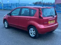 Used Nissan Note Acenta 110 HP (80 kW) 2009 Red Hatchback