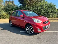 Used Nissan Micra Tekna 80 HP (58 kW) 2015 Red Hatchback