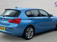 Used BMW 118 Sport Line 136 HP (100 kW) 2018 Blue Hatchback