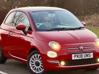 Used Fiat 500 Lounge 69 HP (50 kW) 2018 Red Hatchback