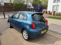 Begagnad Nissan Micra Acenta 2014 Blå Halvkombi