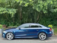 Used Audi A3 S-Line 116 HP (85 kW) 2018 Blue Sedan
