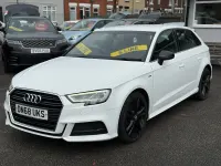 Used Audi A3 S-Line 116 HP (85 kW) 2018 White Sedan