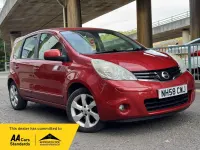 Used Nissan Note Tekna 110 HP (80 kW) 2009 Red Hatchback