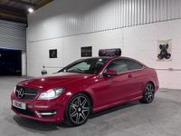 Begagnad Mercedes C220 AMG 2012 Röd Sportkupé