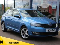 Used Skoda Rapid SE 95 HP (69 kW) 2018 Blue Hatchback