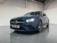 Used Mercedes A190 AMG line 190 HP (139 kW) 2019 Blue Hatchback