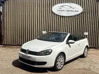 Used VW Golf Cabriolet SE 105 HP (77 kW) 2013 White Cabriolet
