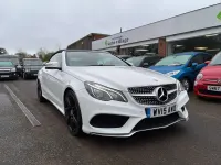 Used Mercedes E220 AMG line 2015 White Cabriolet