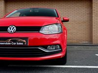 Used VW Polo Match 90 HP (66 kW) 2016 Red Hatchback