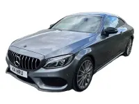 Used Mercedes C220 AMG line 170 HP (125 kW) 2017 Grey Coupe
