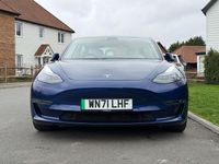Used Tesla Model 3 Long Range AWD 77 kW (106 HP) 2021 Blue Sedan