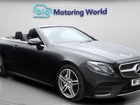 Used Mercedes E220 AMG line 194 HP (142 kW) 2020 Black Cabriolet