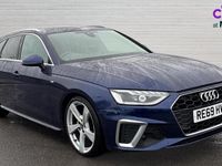 Used Audi A4 S-Line 150 HP (110 kW) 2019 Blue Estate