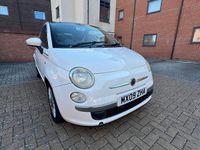 Used Fiat 500 Lounge 69 HP (50 kW) 2009 White Cabriolet
